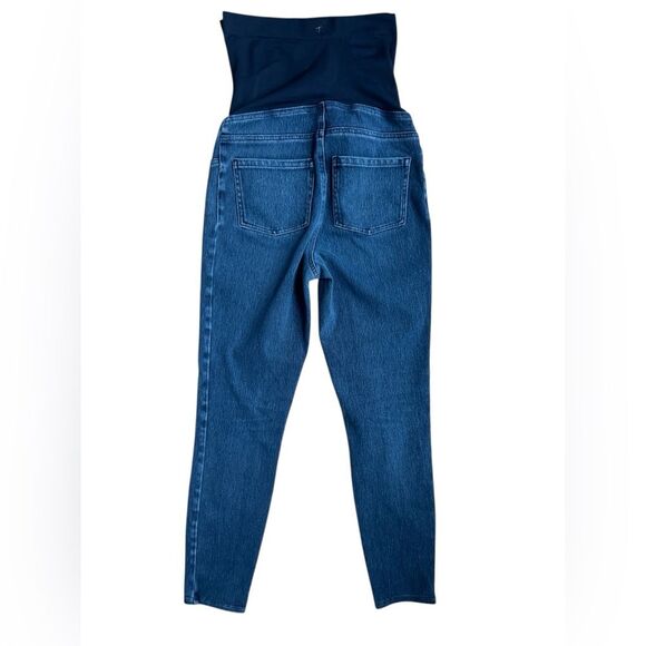 SPANX Mama Ankle Maternity Jean-ish Leggings Size M Stretch Denim - Picture 3 of 6